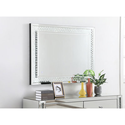 Everly Quinn Alexious Rectangle LED Wall Mirror & Reviews | Wayfair