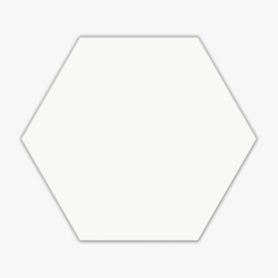Spark White Hexagon Matte 11x13 Porcelain Tile