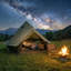 Tente de camping pour 10 personnes (vert)-126509581