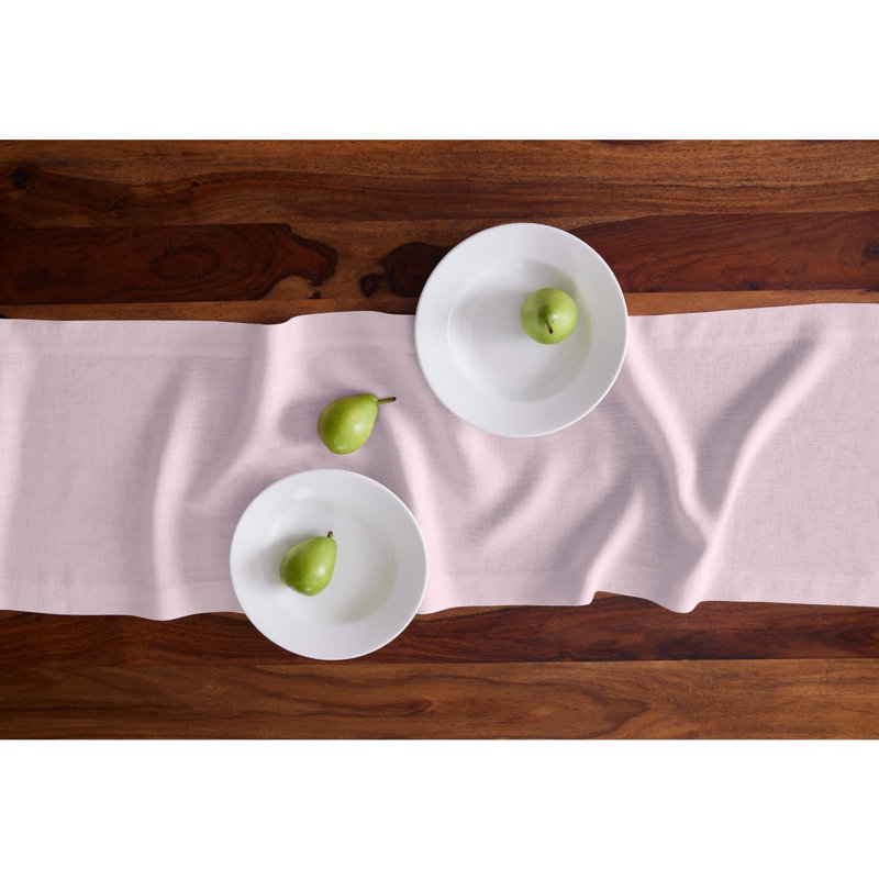 Sonoma - 100% Pure Linen Table Runner (Pre-Washed), Ice Lilac, 54" x 14"