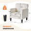Fauteuil Arnbert, fauteuil en chenille moderne pour le salon, fauteuil simple pour la chambre à coucher Arnbert-2115494418
