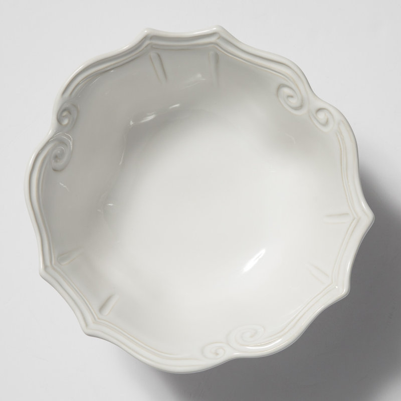 Incanto Stoneware Serving Bowl, White