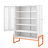 Double Door Shoe Cabinet With Magnetic Adjustable Shelves, 15Cm - Proof Design, And Smooth Steel Handle For Use Dual Opening Butterfly Doors, 3 4 Airflow Structure-1116952536