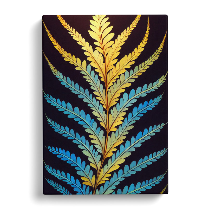 Marvine Fern Leaf Classic Vol.1 - Wrapped Canvas Print, 50cm H x 35cm W x 3cm D