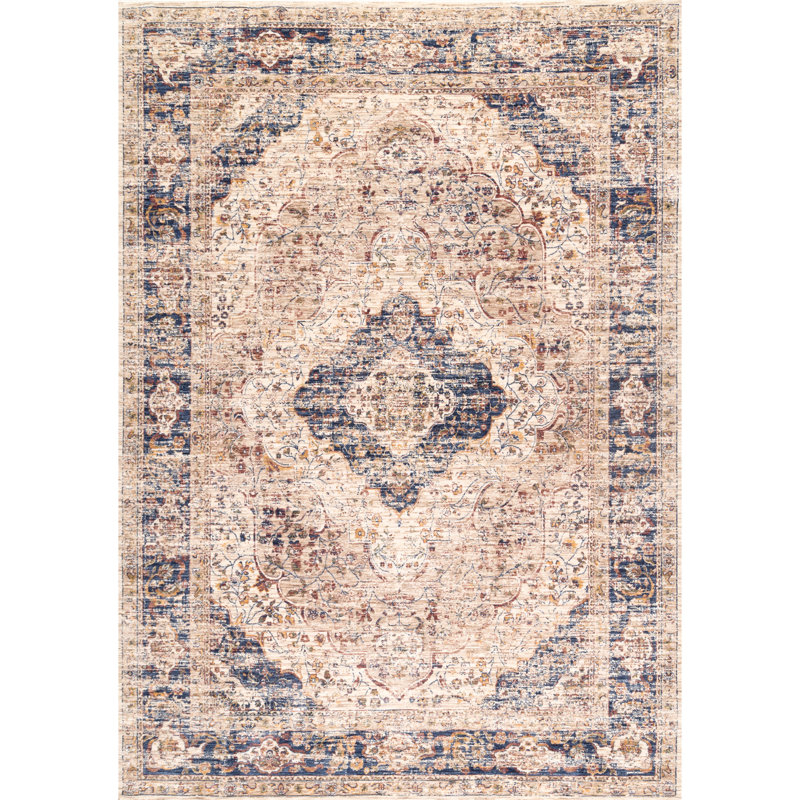 Tapis oriental bleu / rouge Feltonville, Rectangle 4 pi x 6 pi