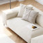 Canapé modulaire en velours blanc-1683568297