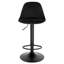Aljosha Swivel Upholstered Velvet Adjustable Height Bar Stool with Steel Frame-561088285-601713767