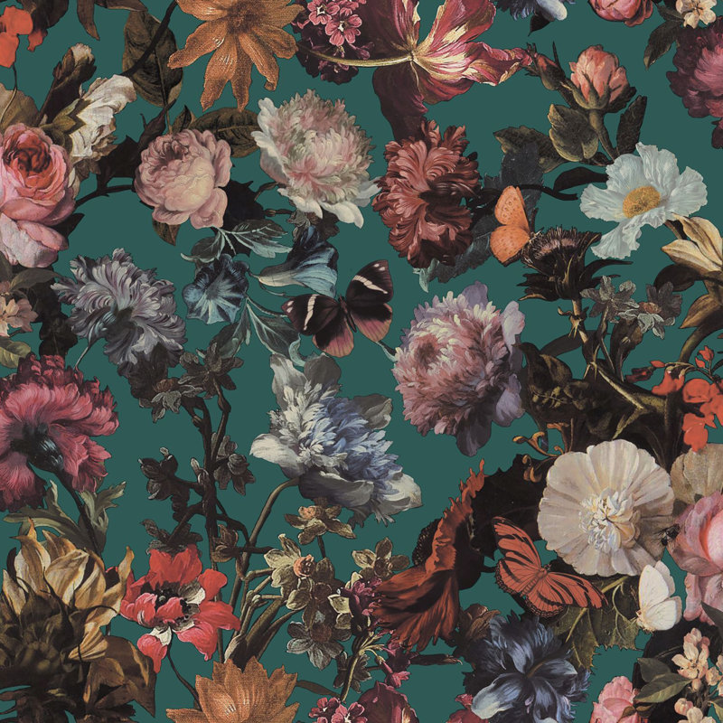 Rouleau de papier peint L 33 pi x l 20,5 po Logan, Vert de mer
