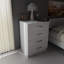 Carrigan 55cm W Manufactured Wood Bedside Table