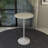 Heatherton Modern Bar Height Dining Table with Resin Top and Steel Pedestal Base Kitchen Table Seats 2-6 Person-1208304103-1208304110