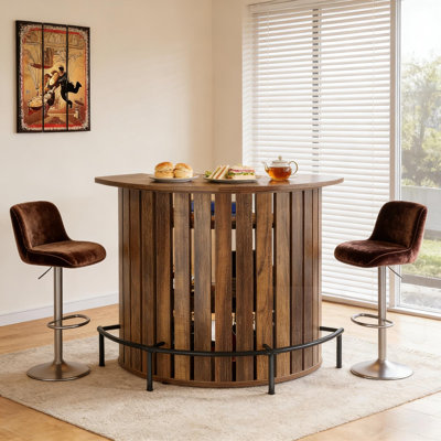 Table de bar en forme d'arc