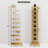 63.2" Narrow Bookshelf, 13-Tier Bookcase For Small Space, Modern Corner Book Shelf With Storage For Home Office