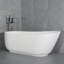 Baignoire de trempage autoportante à surface solide de 64 pouces pour salle de bain