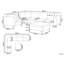 Moya 6 Seater Velvet Sofa & Chaise-1280814404-1280814407