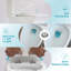Toilette monobloc en céramique pour la salle de bain, 12 pouces, 1,24 / 1,6 GPF, double chasse avec siège à fermeture en douceur, double chasse puissante CARTE 800G