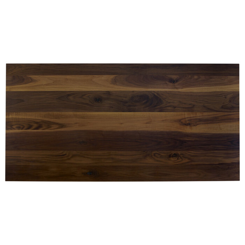 Rustic Walnut Rectangular Dining Table