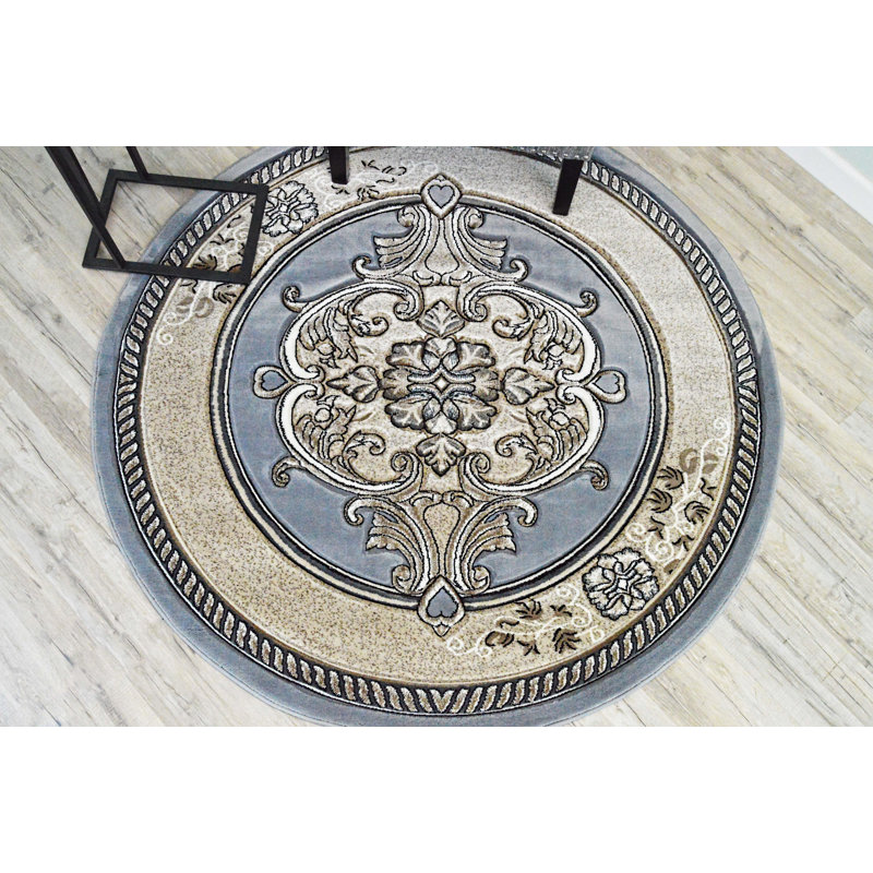 Ramsel Oriental Indoor Rug, Round 7'9"