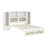 Multi-Functional Rattan Twin Size Bed With Storage Lockers And Drawer-277460775