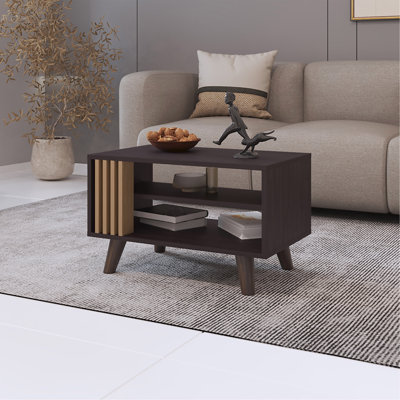 Table basse Shawnee Kronos Wengue, salon, naturel et noir