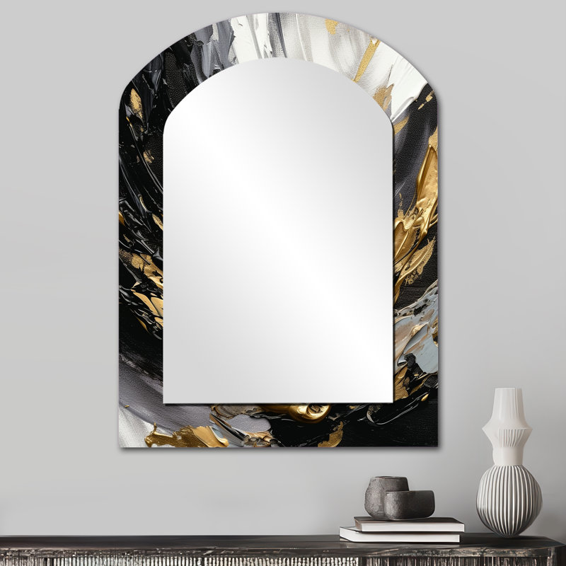 Rêves d'abondance noir et or III, 34 po x 25 po