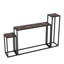 Ensemble 3 pièces de console étroite avec structure en métal