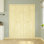 Porte pliante double 60 po x 80 po en bois de pin non fini avec trousse de quincaillerie d'installation (garde-manger, porte de placard)