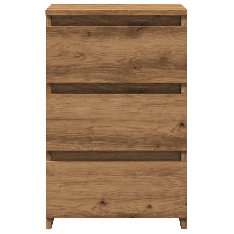 Bedside Cabinet Artisan Oak 40x35x62.5 cm Engineered Wood