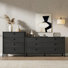 2 Piece Bedroom Set, 6 Drawer Dresser And 4 Drawer Dresser Set