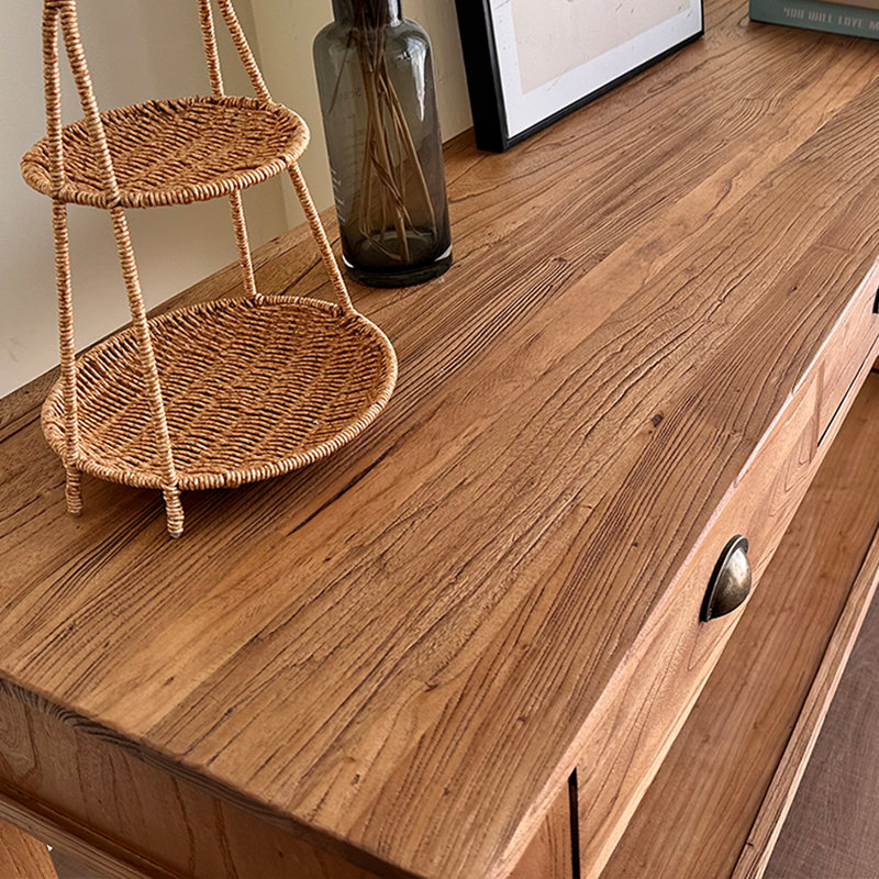 Armoire console en bois d'orme massif