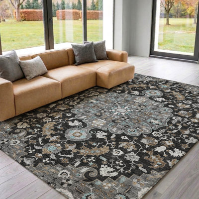 Villers Washable Oriental Indoor/Outdoor Rug