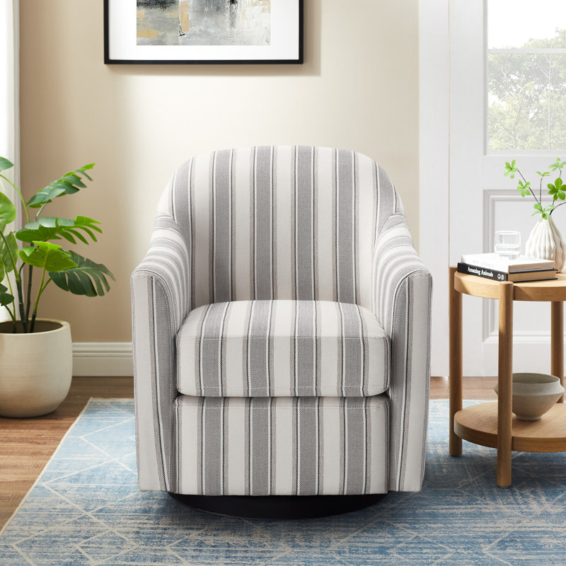 Fauteuil d'appoint pivotant 29,92 po, Lin gris