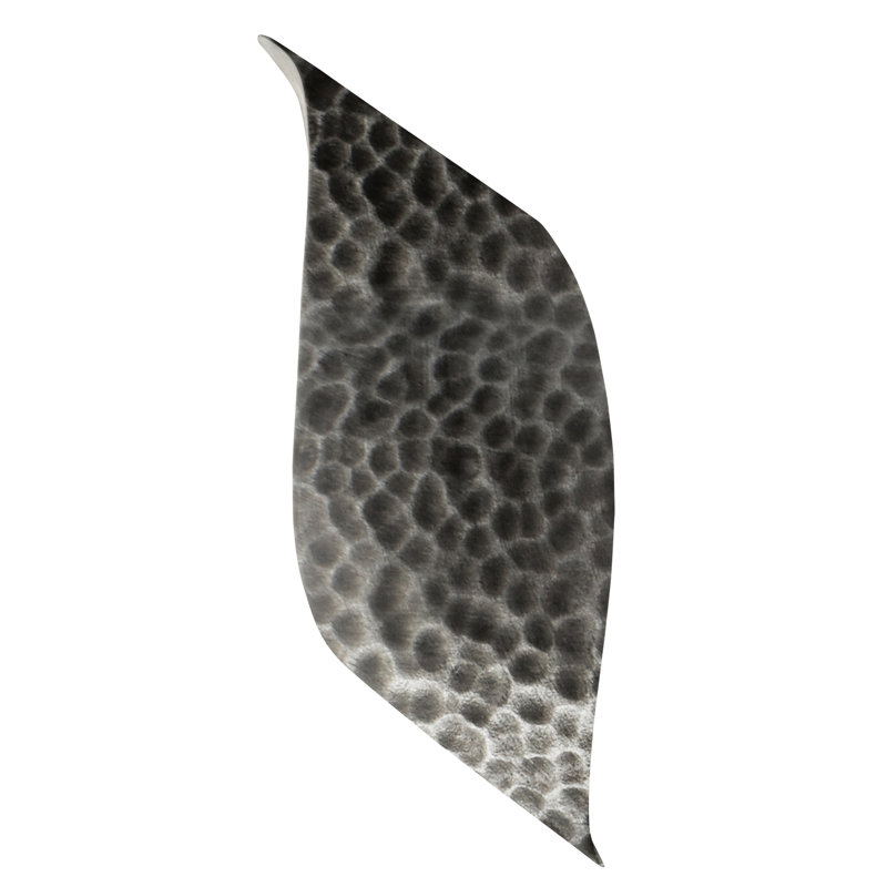 Ambiance - Wave LED ADA Wall Sconce - Hammered Pewter, Hammered Pewter