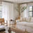 Linen Blend Extra Wide Curtain for Living Room, Rustic Farmhouse Light Filtering Room Divider, Single Panel for Bedroom Windows-475310427-475310421