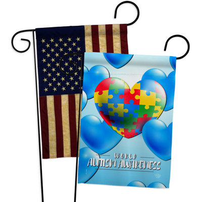Double Sided 18.5'' H x 13'' W Polyester Garden Flag