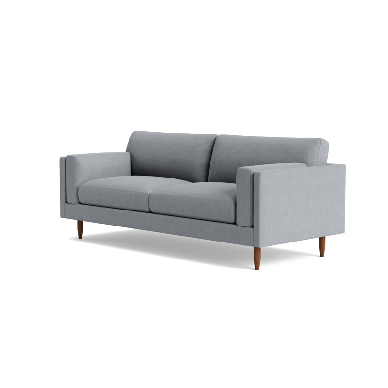 Skinny Fat Sofa ("85"), Performance Weave - Zinc