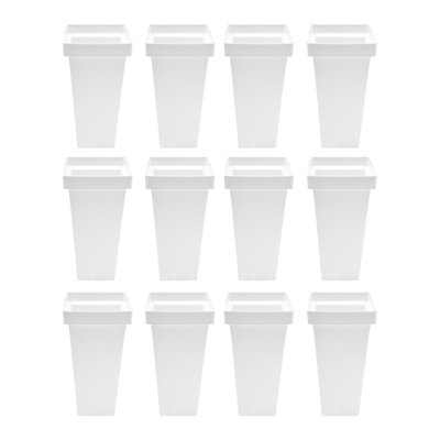 Jardinières en plastique 12 pièces