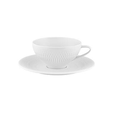 Nambe Skye Collection Espresso Cups with Saucer, Set of 4 Espresso