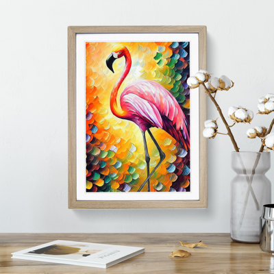 Flamingo Portrait No.2 - Framed Print