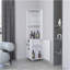 Armoire de coin blanche avec porte-verres et porte-bouteilles-826149358