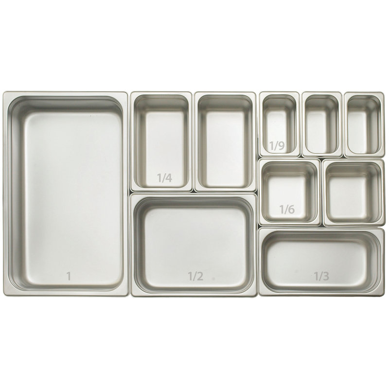 Winco HalfSize Rectangle Stainless Steel Food Storage Container