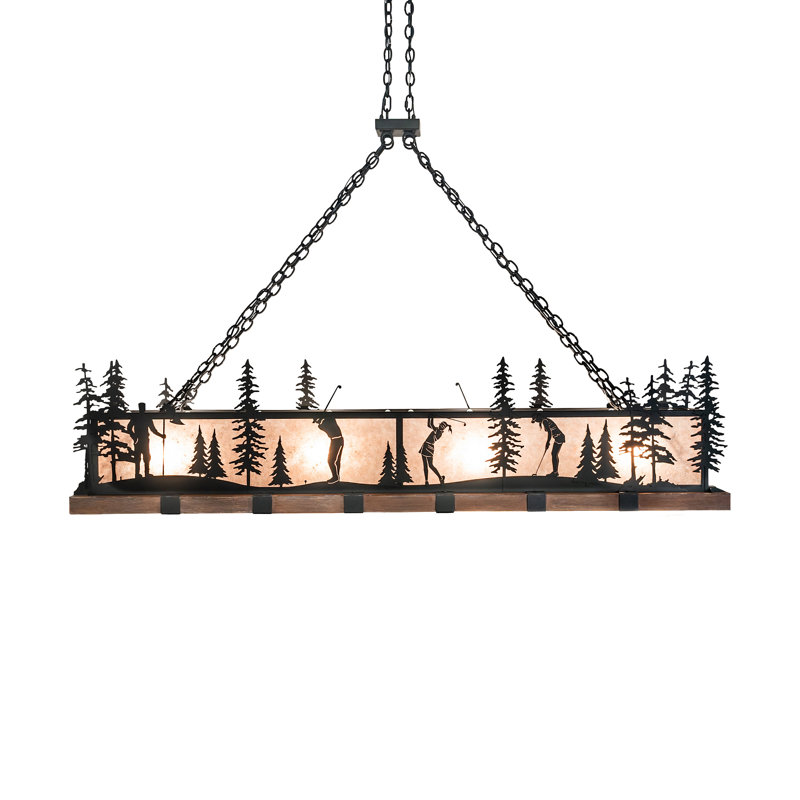 Rustic Lodge 4 - Light LED Pendant
