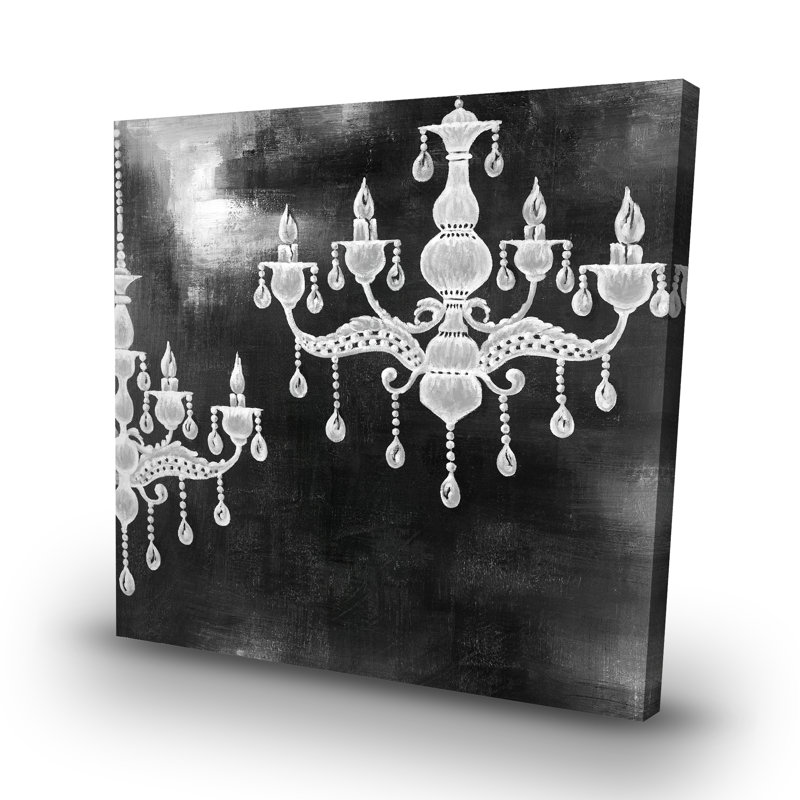 chandeliers - 32"x32" art on canvas