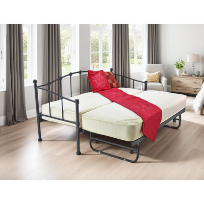 Metal with Trundle and Mattress