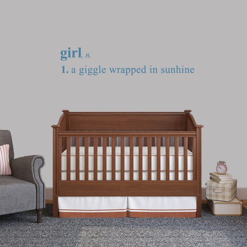 Text & Numbers Non-Wall Damaging Wall Decal, Teal
