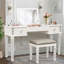 Bureau de coiffeuse en miroir avec tiroirs