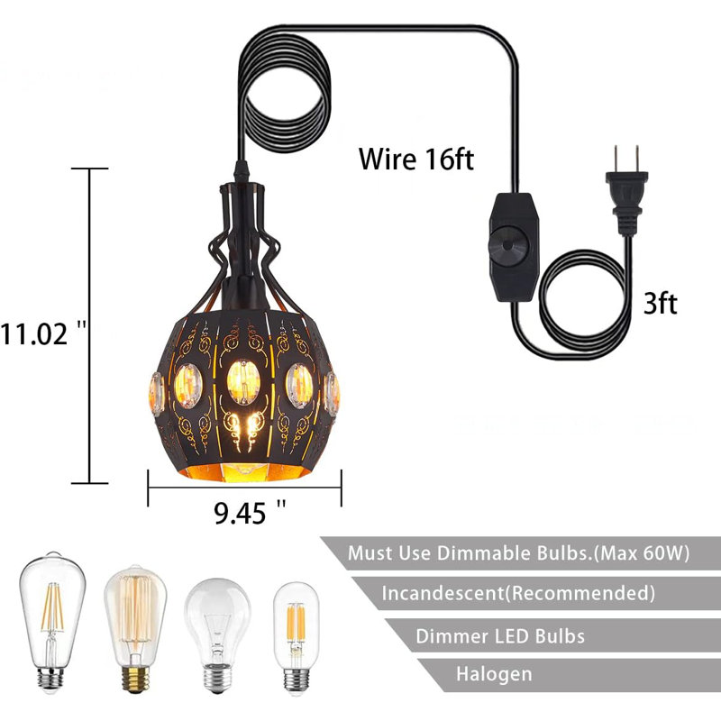 Luminaire suspendu 1 lumière