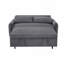 57.48"Sleeper Sofa with Two Throw Pillows and USB Ports-117012609