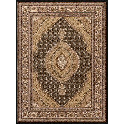 Manchester GC_HER5003 Black 5 Ft. 3 In. X 7 Ft. 3 In. Area Rug