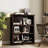 2 Tiers 30" Bookcase, Home Office Storage Floor Standing Bookshelf with Adjustable Shelf-1436224281-1436224277