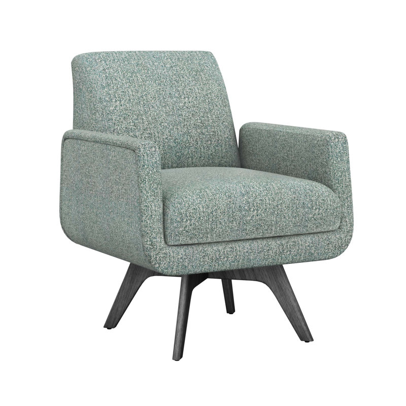 Fauteuil Landon, Gris foncé, Piscine rayonne / viscose